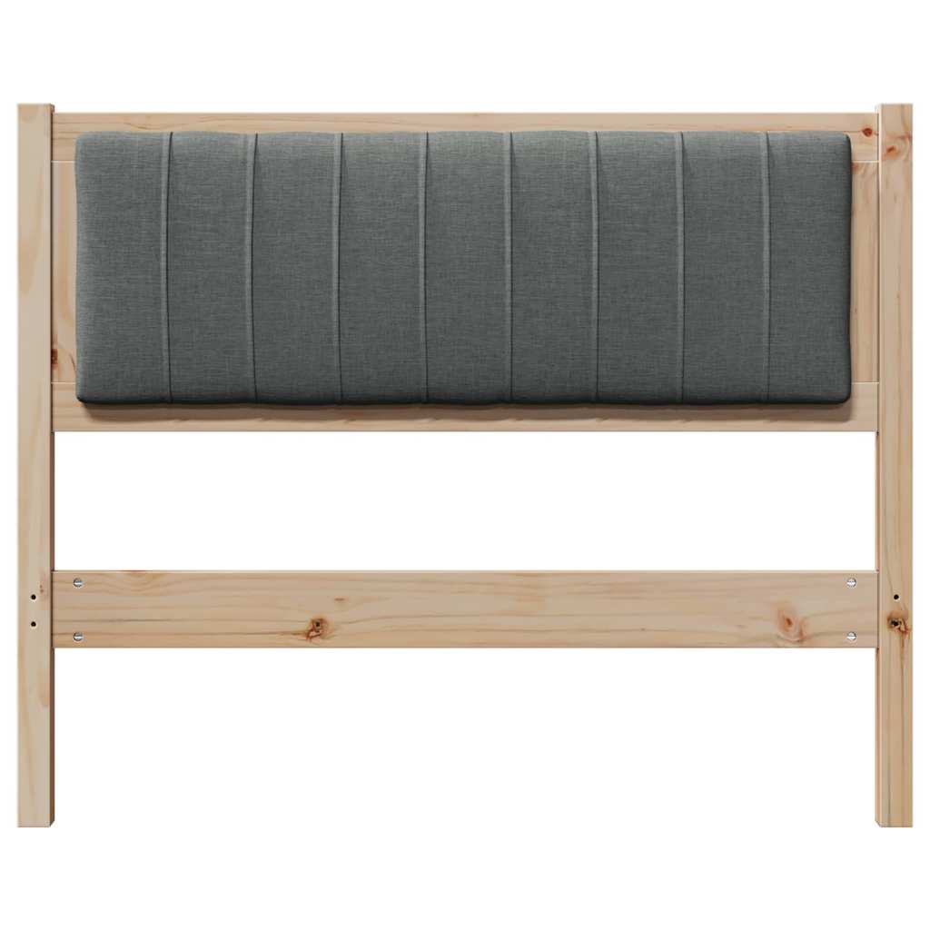 Tête de lit capitonnée Marron 100 cm Pin massif - XIOS