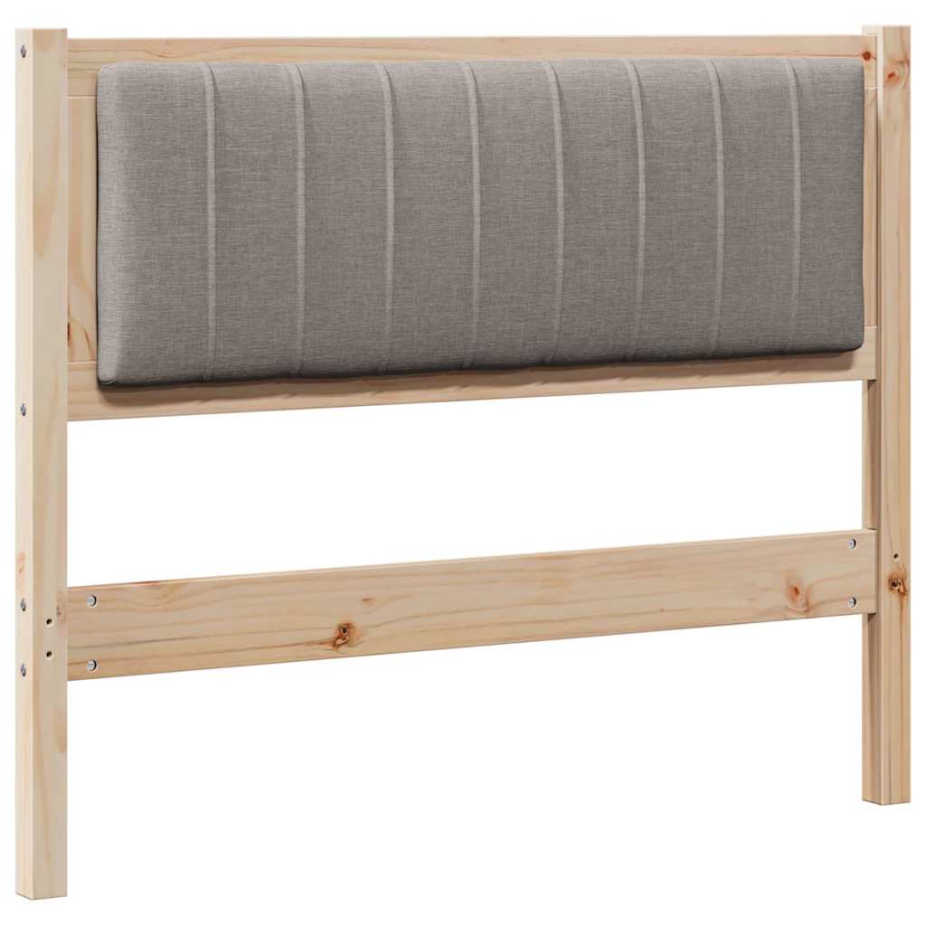 Tête de lit capitonnée Marron 100 cm Pin massif - XIOS