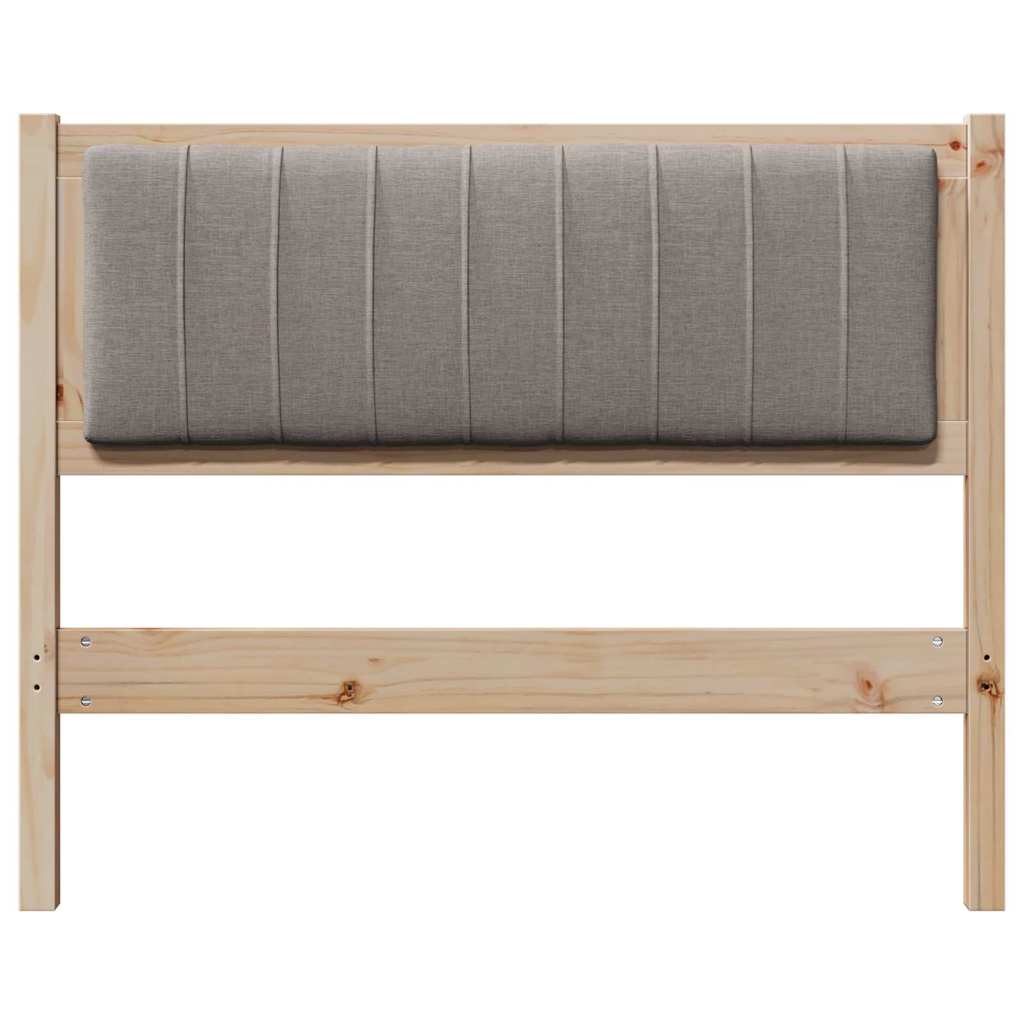 Tête de lit capitonnée Marron 100 cm Pin massif - XIOS