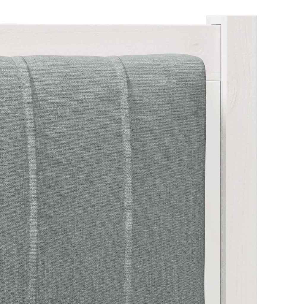 Tête de lit capitonnée avec tête de lit Blanc 100 cm Pin massif - XIOS