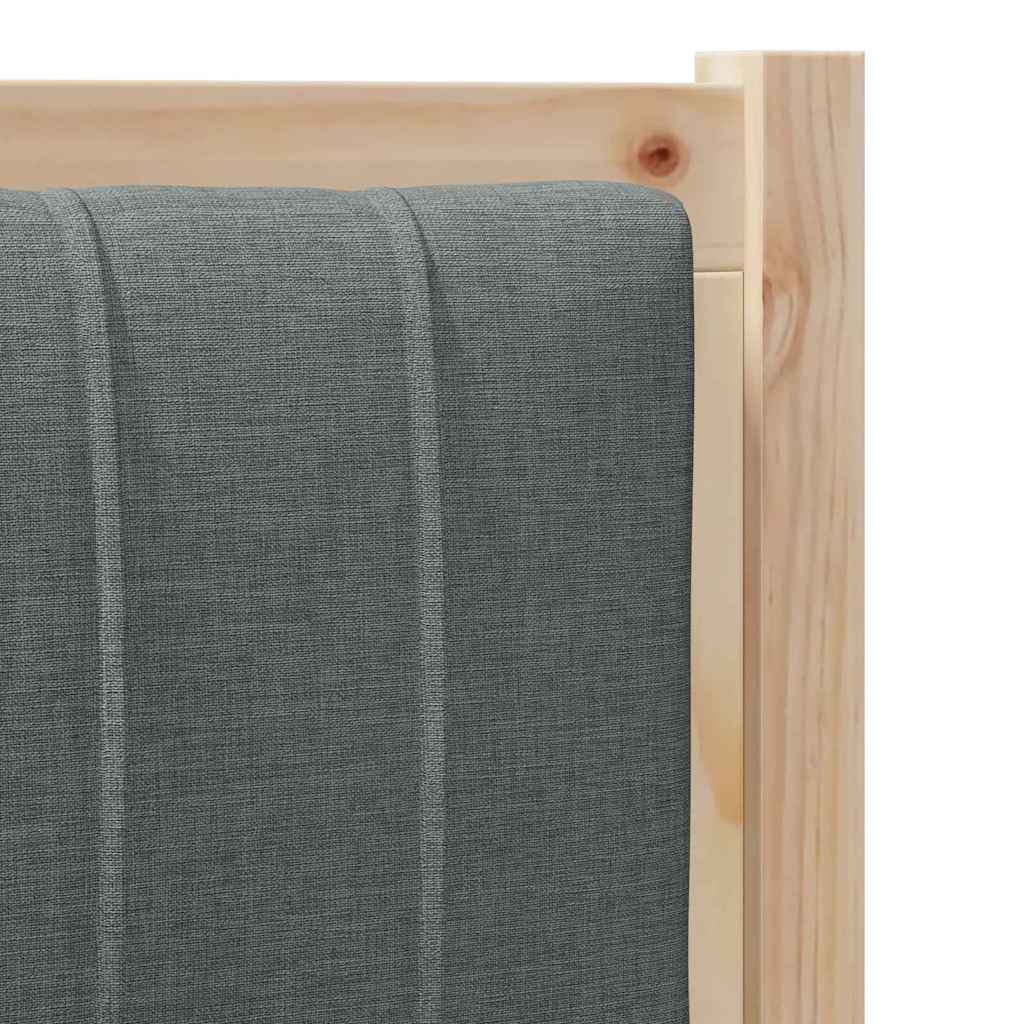 Tête de lit capitonnée avec tête de lit Marron 90 cm Pin massif - XIOS