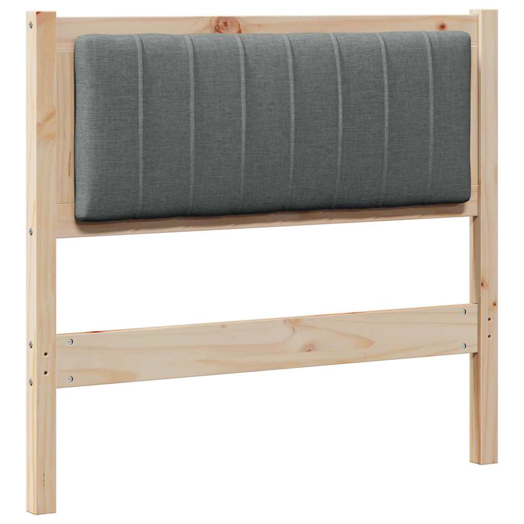 Tête de lit capitonnée avec tête de lit Marron 90 cm Pin massif - XIOS
