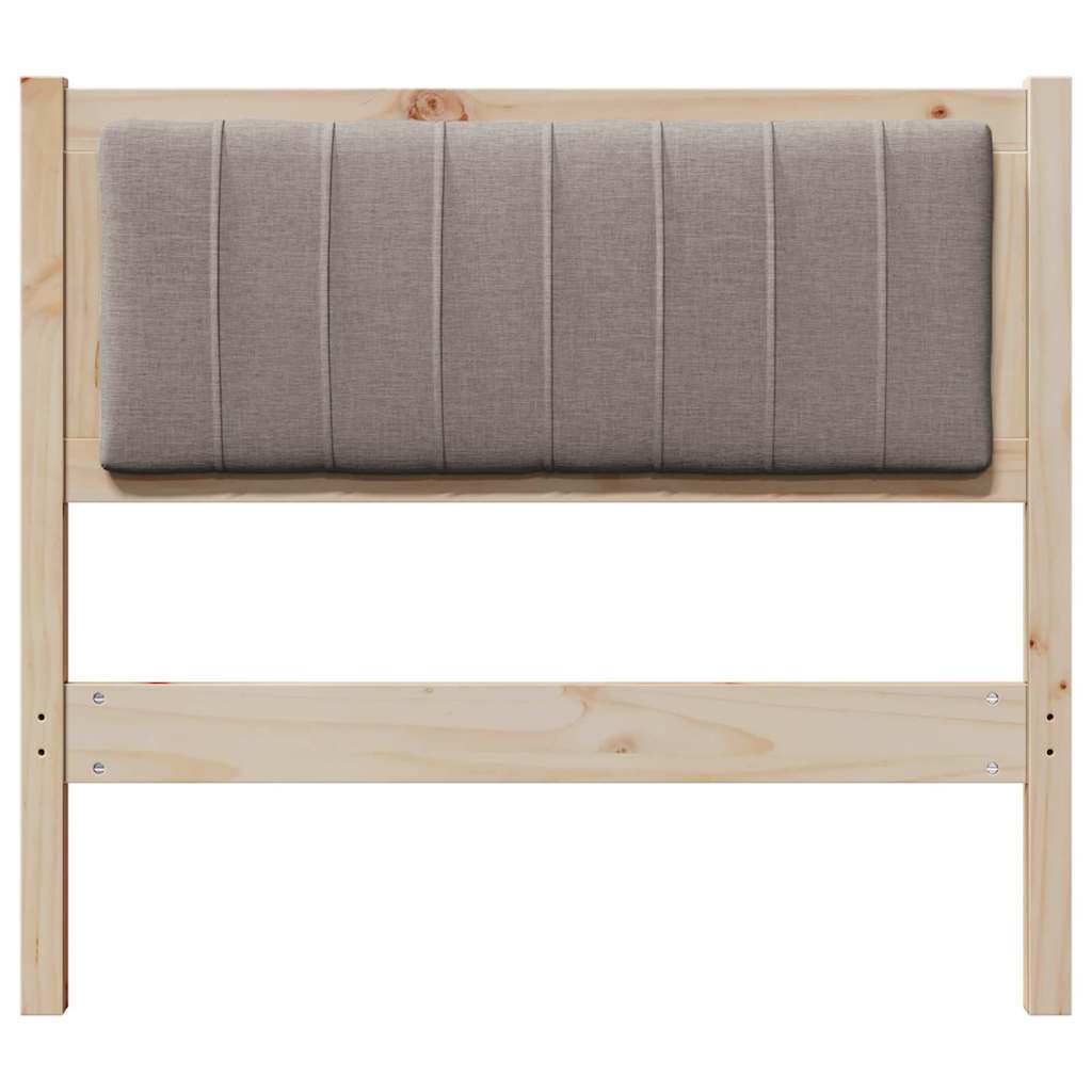 Tête de lit capitonnée avec tête de lit Marron 90 cm Pin massif - XIOS