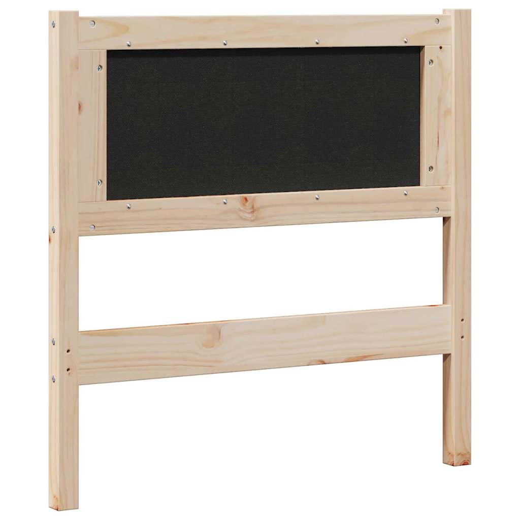 Tête de lit capitonnée avec tête de lit Marron 80 cm Pin massif - XIOS