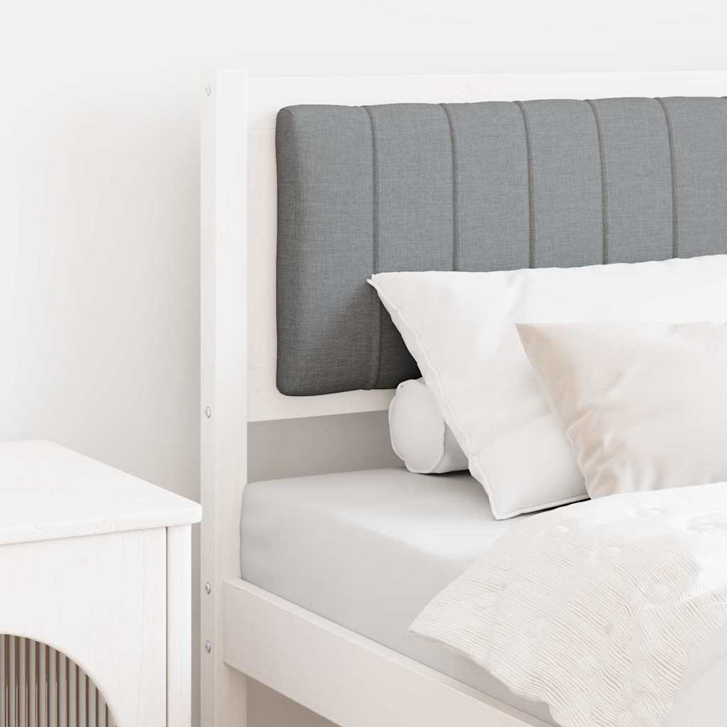 Tête de lit capitonnée avec tête de lit Blanc 75 cm Pin massif - XIOS
