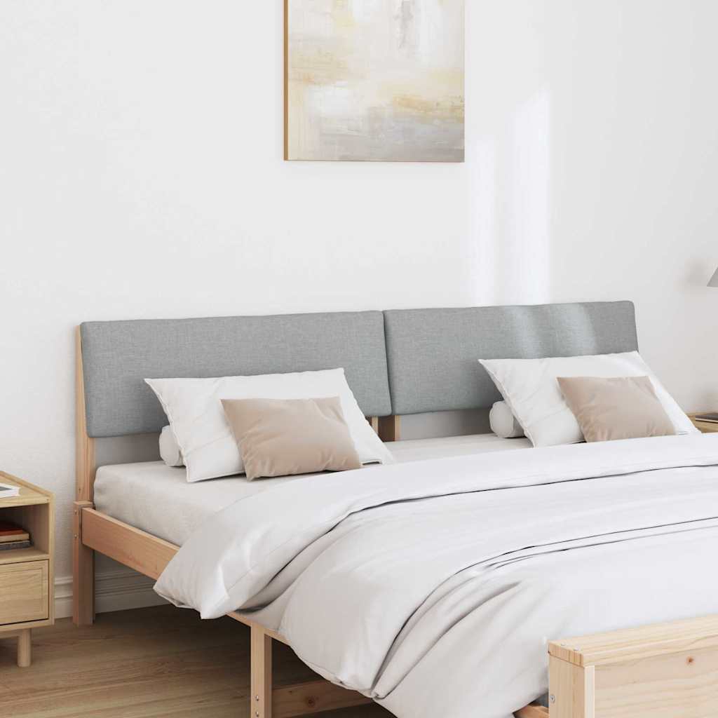 Tête de lit capitonnée Gris clair 200 cm Pin massif - XIOS