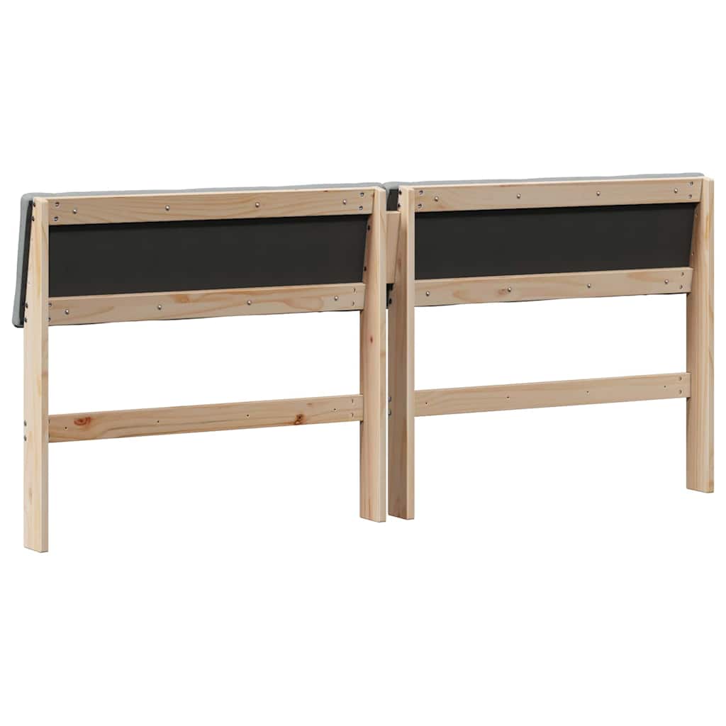 Tête de lit capitonnée Gris clair 200 cm Pin massif - XIOS