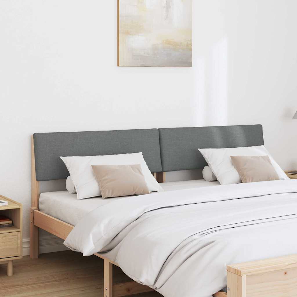 Tête de lit capitonnée Gris foncé 200 cm Pin massif - XIOS