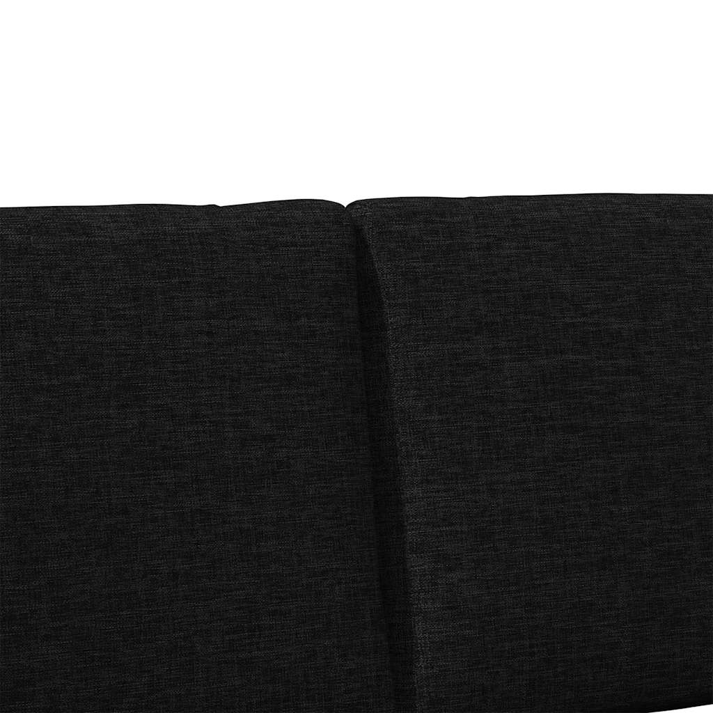 Tête de lit capitonnée Noir 200 cm Pin massif - XIOS