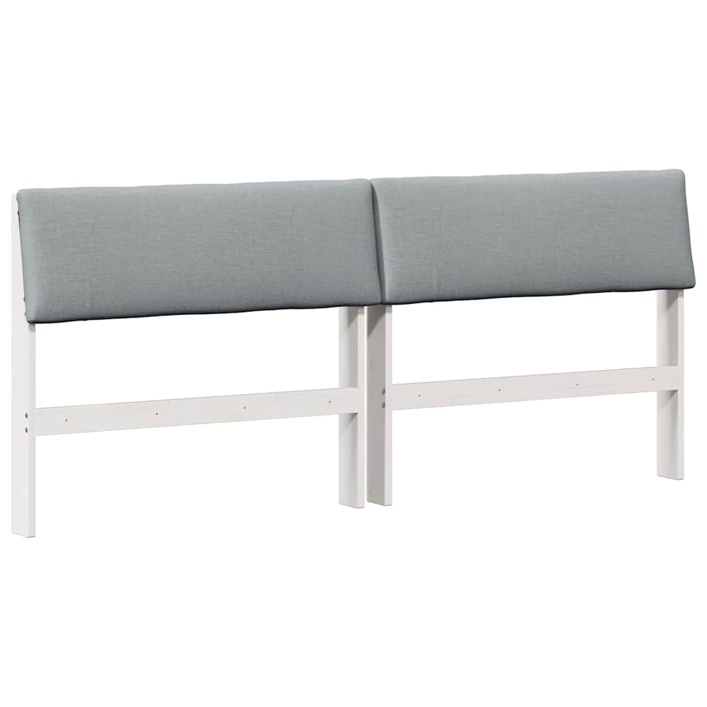 Tête de lit capitonnée Gris clair 200 cm Pin massif - XIOS