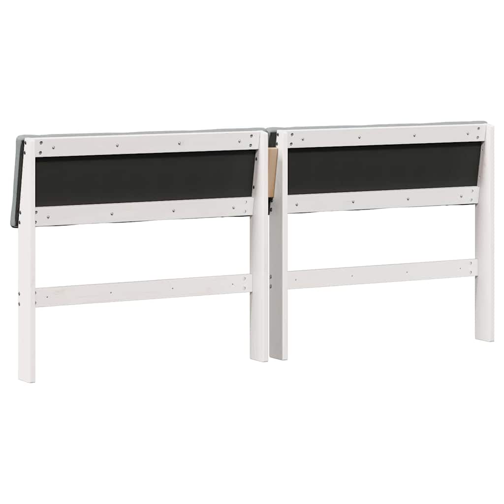 Tête de lit capitonnée Gris clair 200 cm Pin massif - XIOS