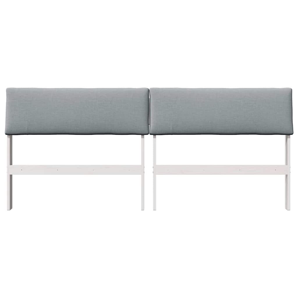 Tête de lit capitonnée Gris clair 200 cm Pin massif - XIOS