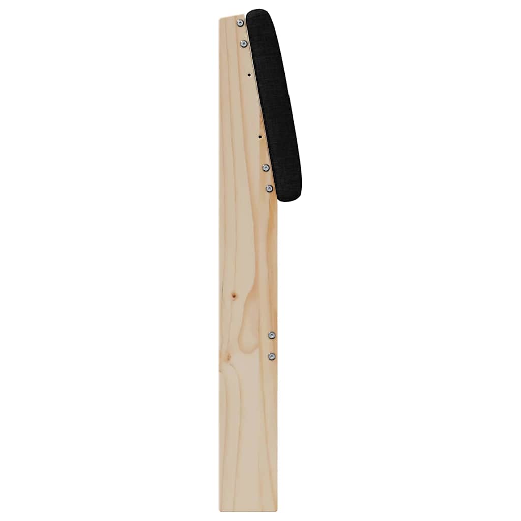 Tête de lit capitonnée Noir 180 cm Pin massif - XIOS