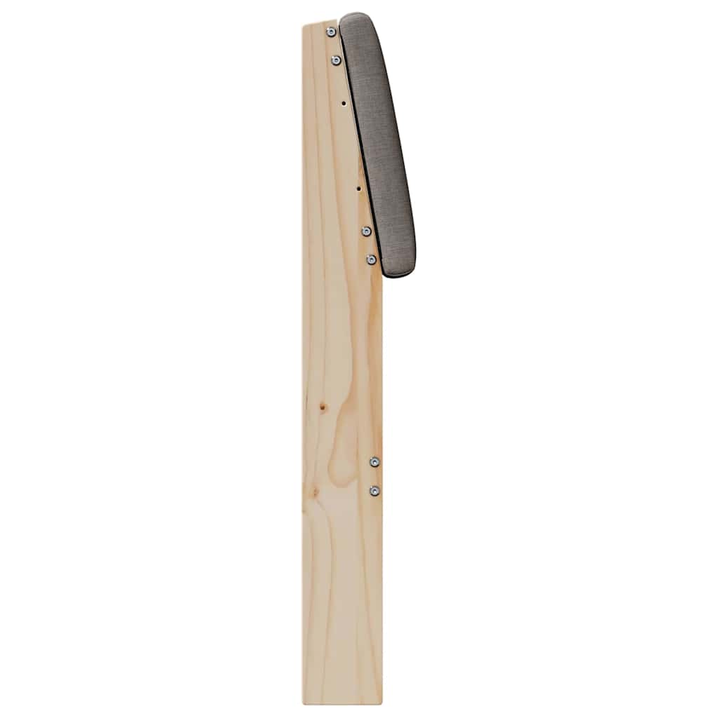 Tête de lit capitonnée Taupe 180 cm Pin massif - XIOS