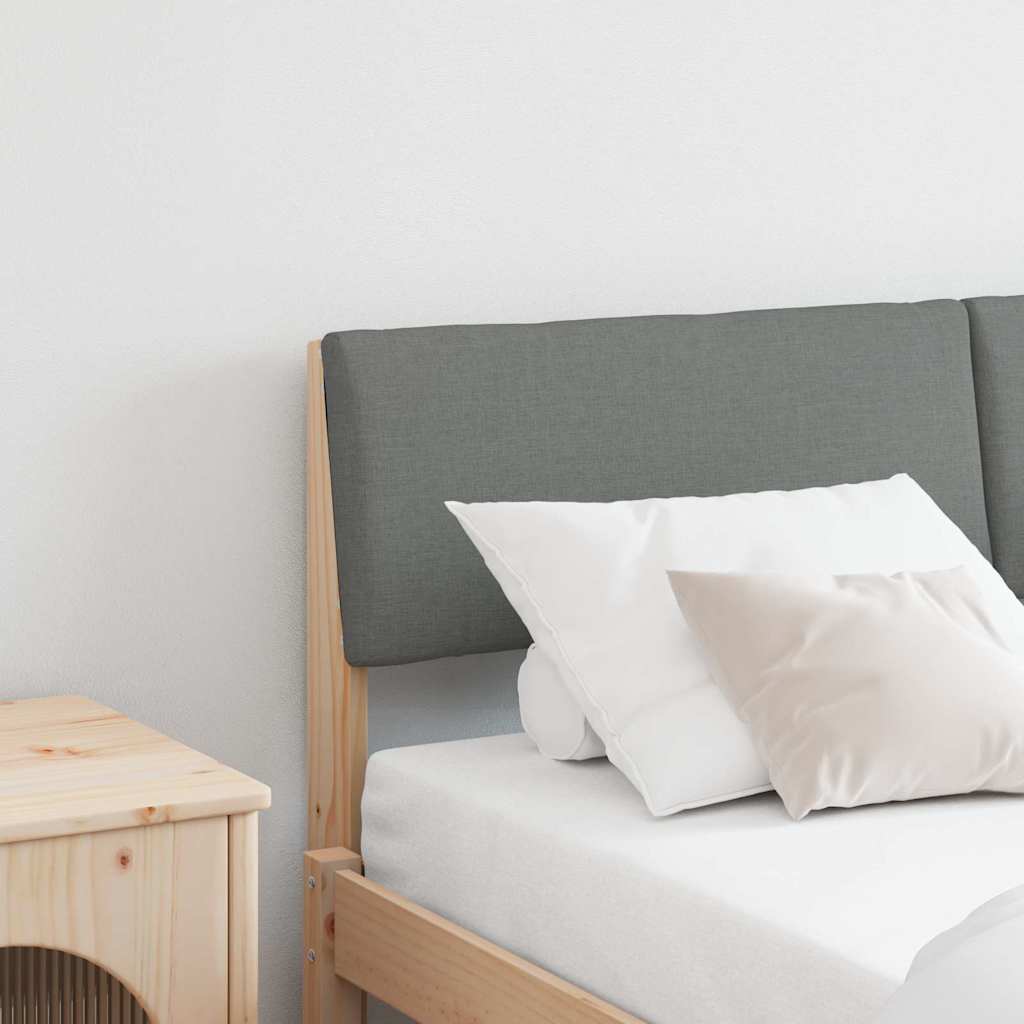 Tête de lit capitonnée Gris foncé 140 cm Pin massif - XIOS
