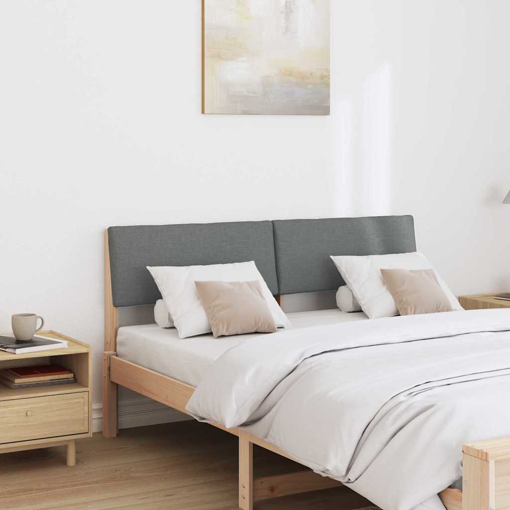 Tête de lit capitonnée Gris foncé 140 cm Pin massif - XIOS