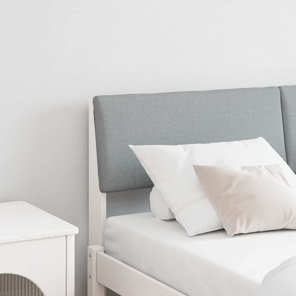Tête de lit capitonnée Gris clair 140 cm Pin massif - XIOS