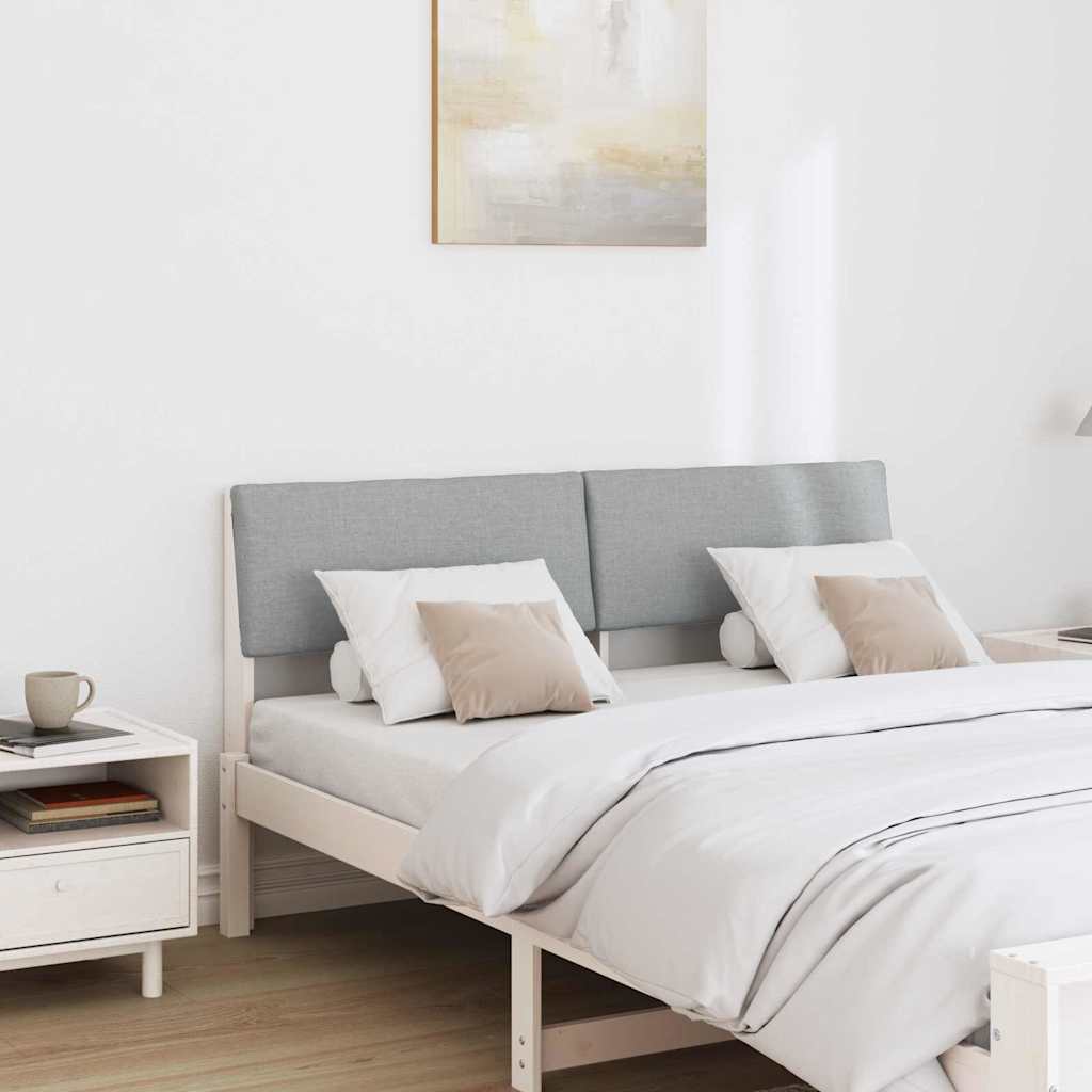 Tête de lit capitonnée Gris clair 140 cm Pin massif - XIOS