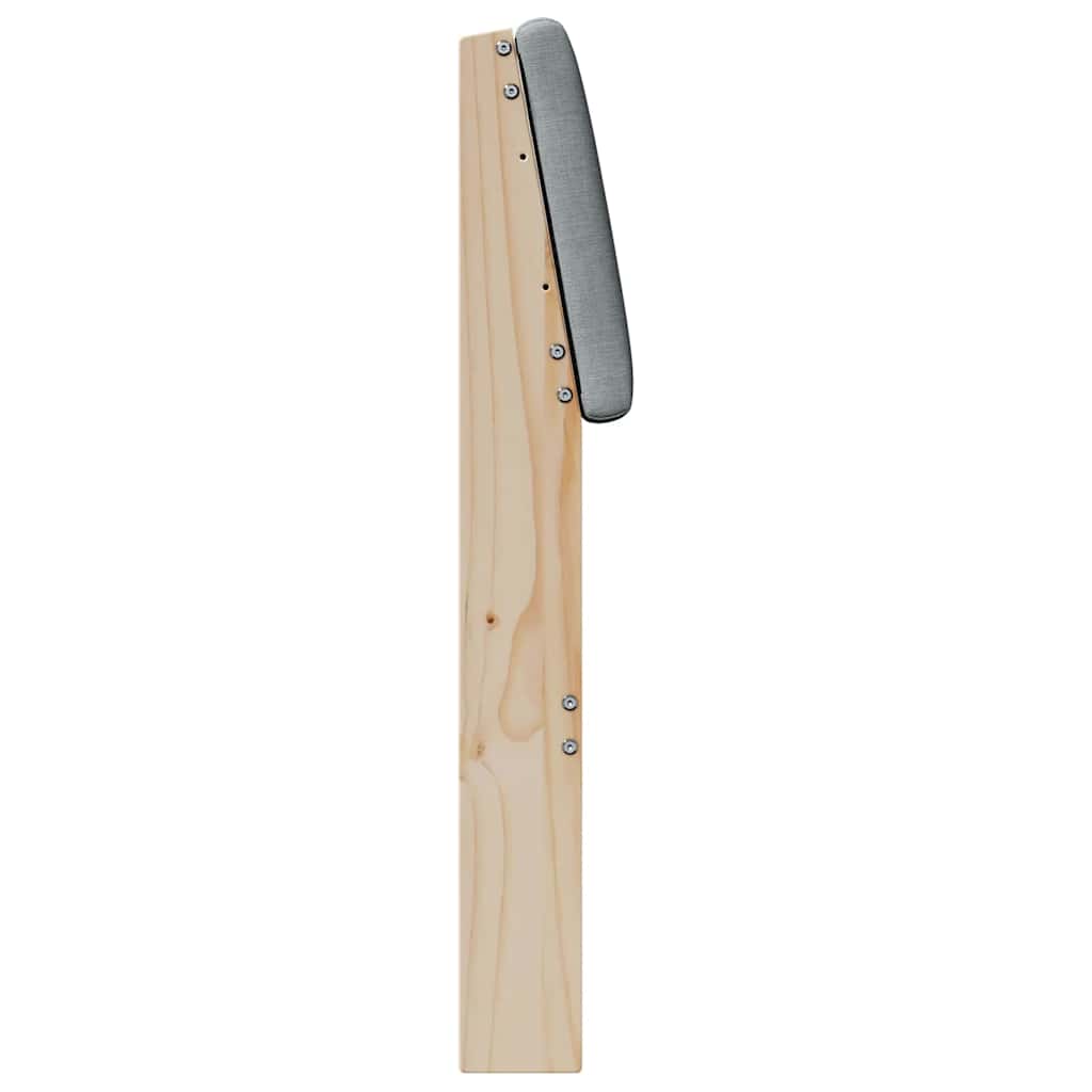 Tête de lit capitonnée Gris clair 135 cm Pin massif - XIOS