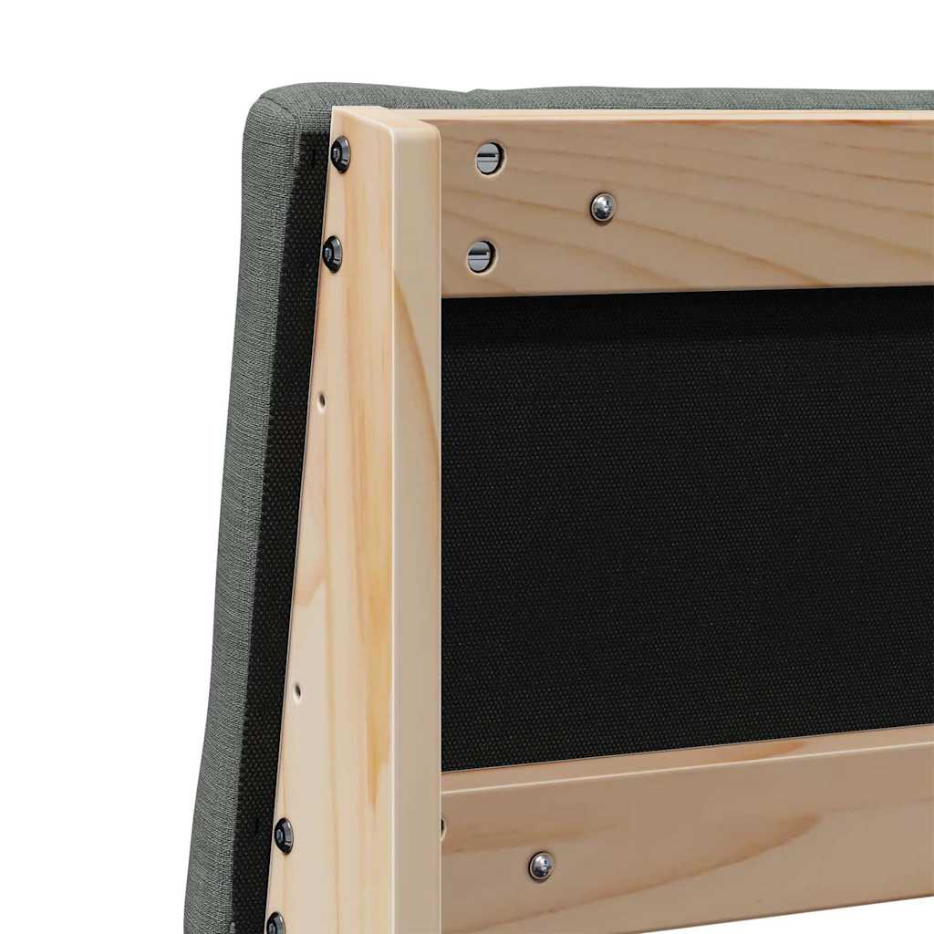Tête de lit capitonnée Gris foncé 135 cm Pin massif - XIOS
