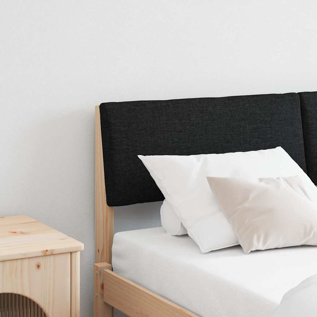 Tête de lit capitonnée Noir 135 cm Pin massif - XIOS