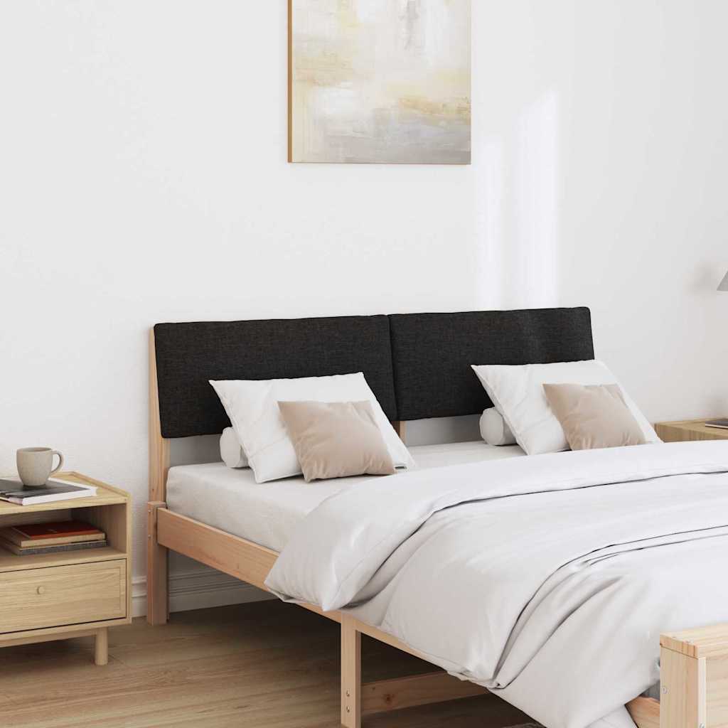 Tête de lit capitonnée Noir 135 cm Pin massif - XIOS