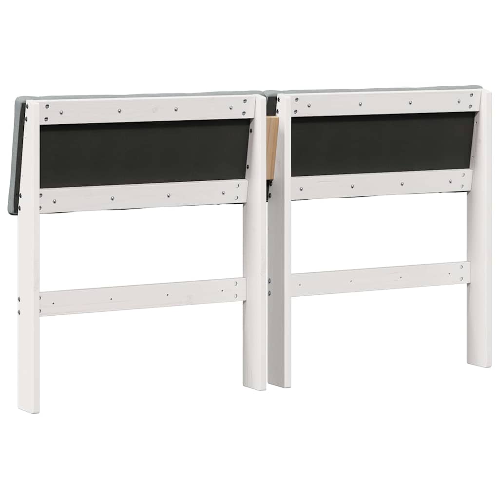 Tête de lit capitonnée Gris clair 135 cm Pin massif - XIOS