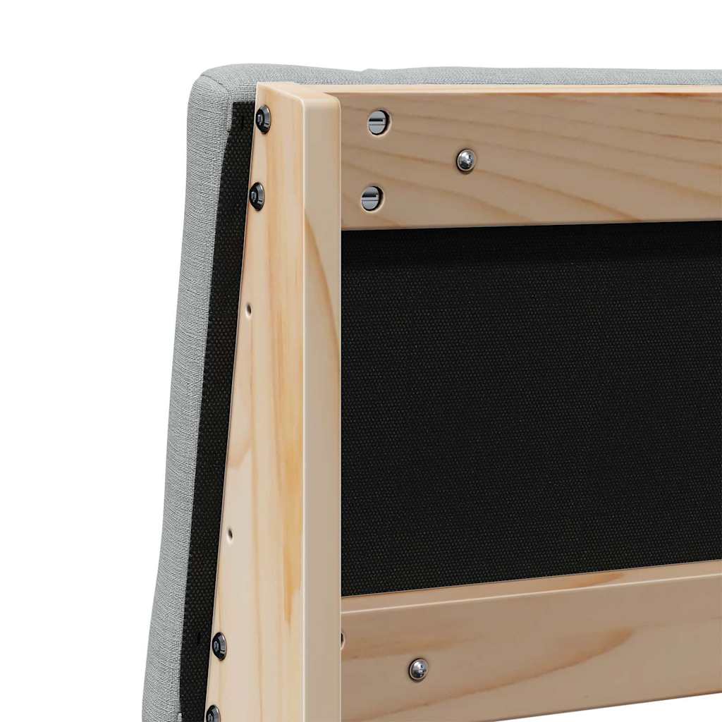 Tête de lit capitonnée Gris clair 120 cm Pin massif - XIOS
