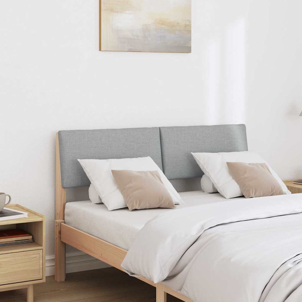 Tête de lit capitonnée Gris clair 120 cm Pin massif - XIOS