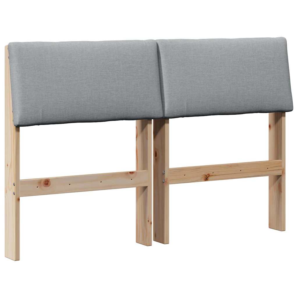 Tête de lit capitonnée Gris clair 120 cm Pin massif - XIOS