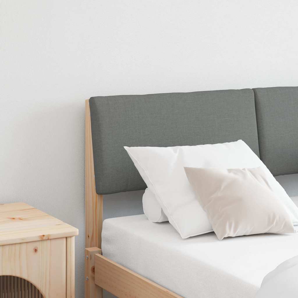 Tête de lit capitonnée Gris foncé 120 cm Pin massif - XIOS