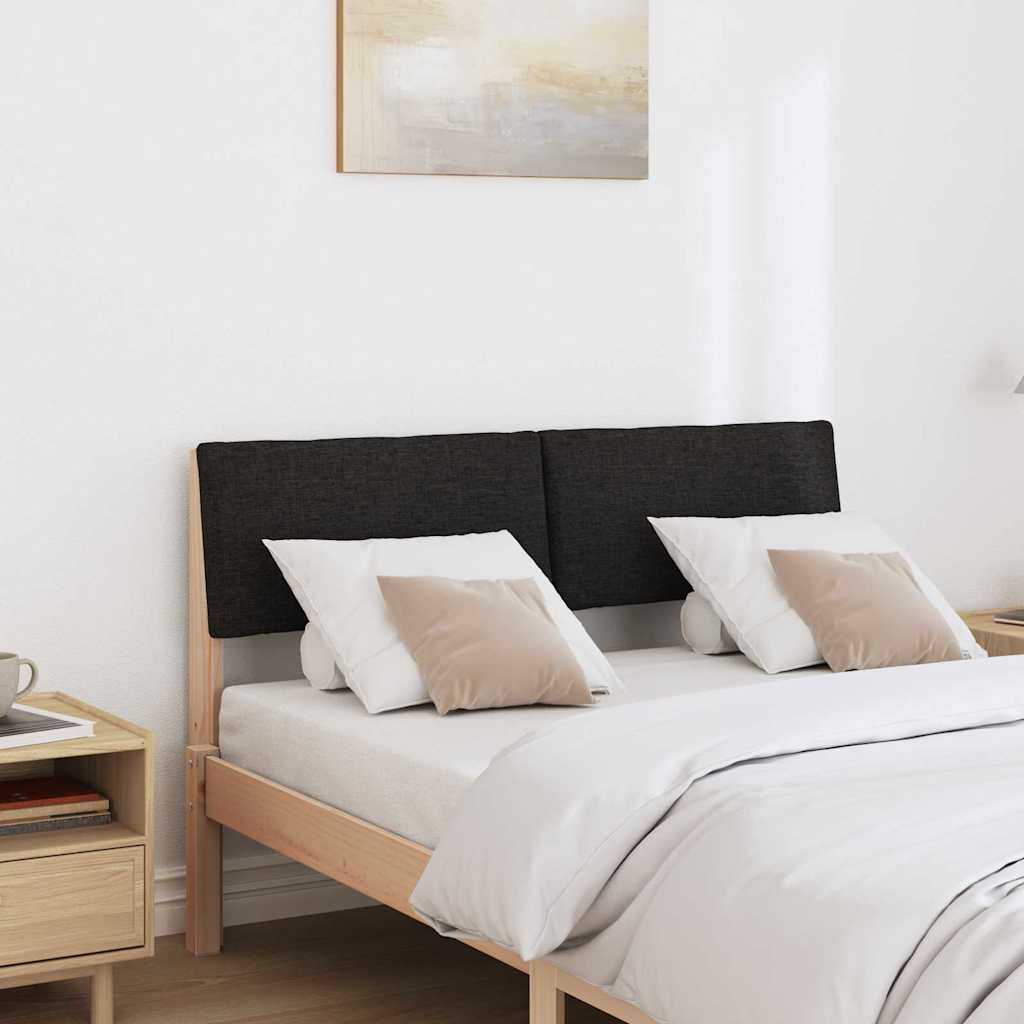 Tête de lit capitonnée Noir 120 cm Pin massif - XIOS