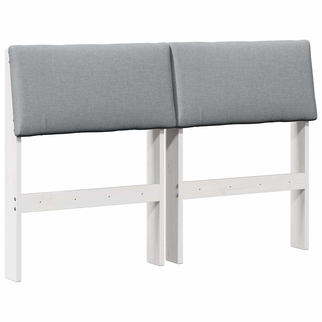 Tête de lit capitonnée Gris clair 120 cm Pin massif - XIOS