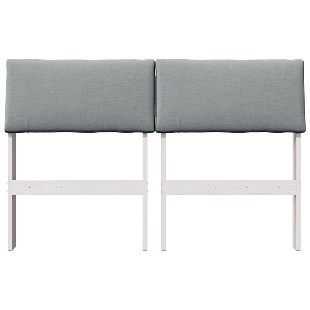 Tête de lit capitonnée Gris clair 120 cm Pin massif - XIOS