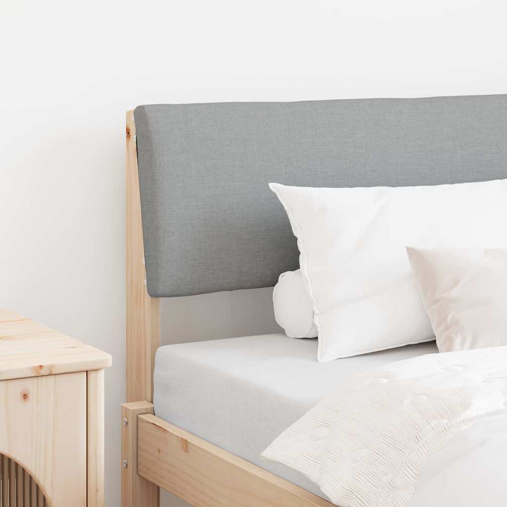 Tête de lit capitonnée Gris clair 100 cm Pin massif - XIOS