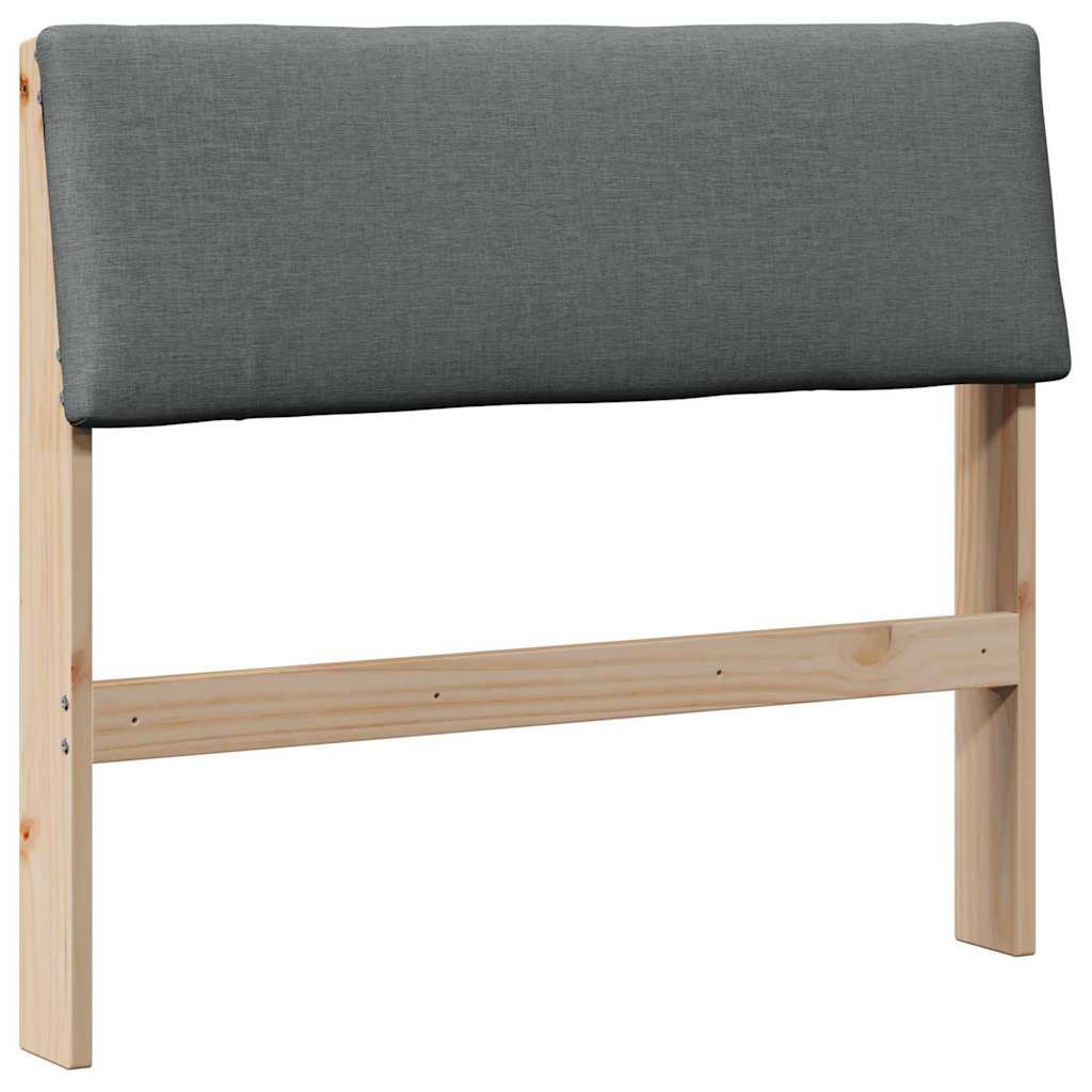 Tête de lit capitonnée Gris foncé 100 cm Pin massif - XIOS