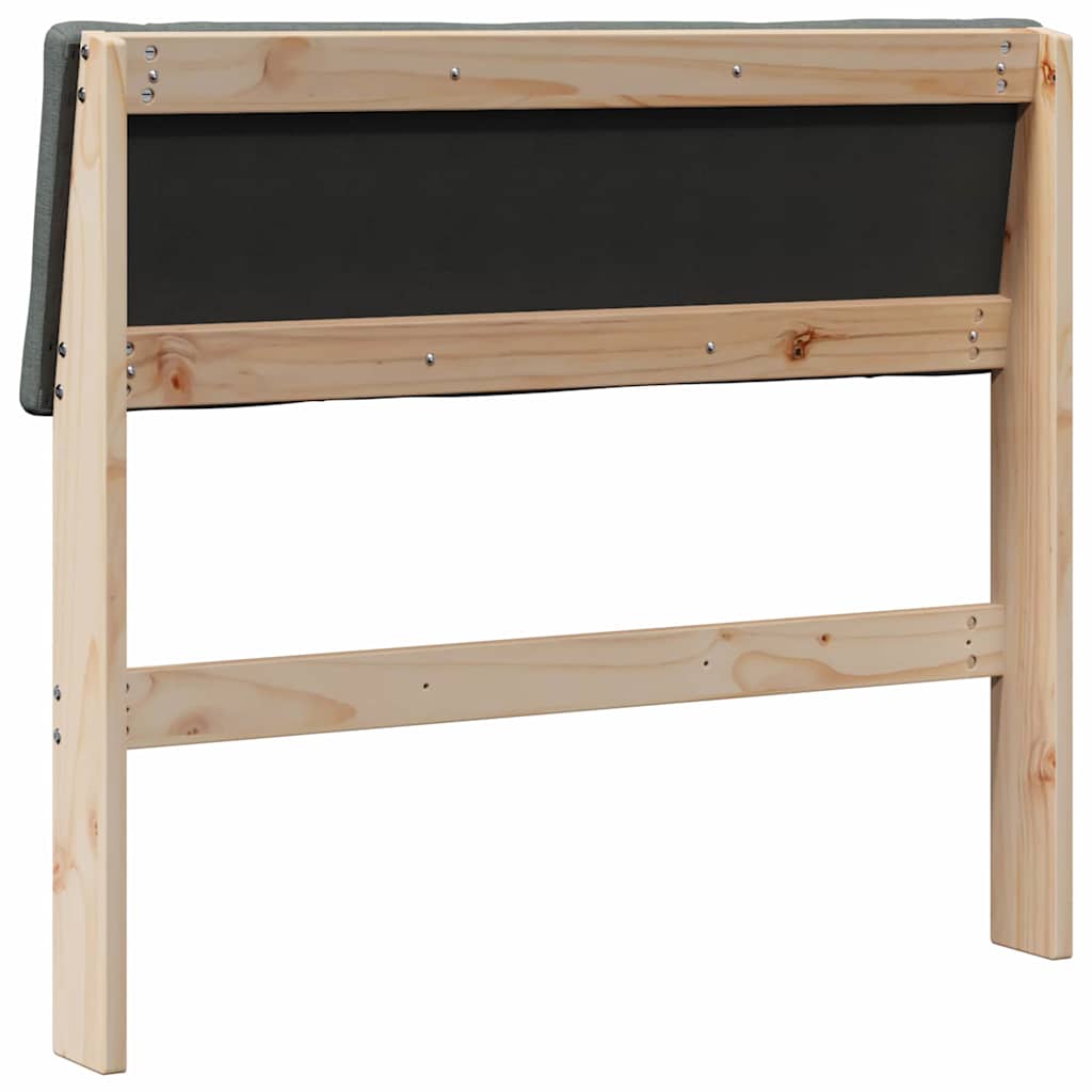 Tête de lit capitonnée Gris foncé 100 cm Pin massif - XIOS