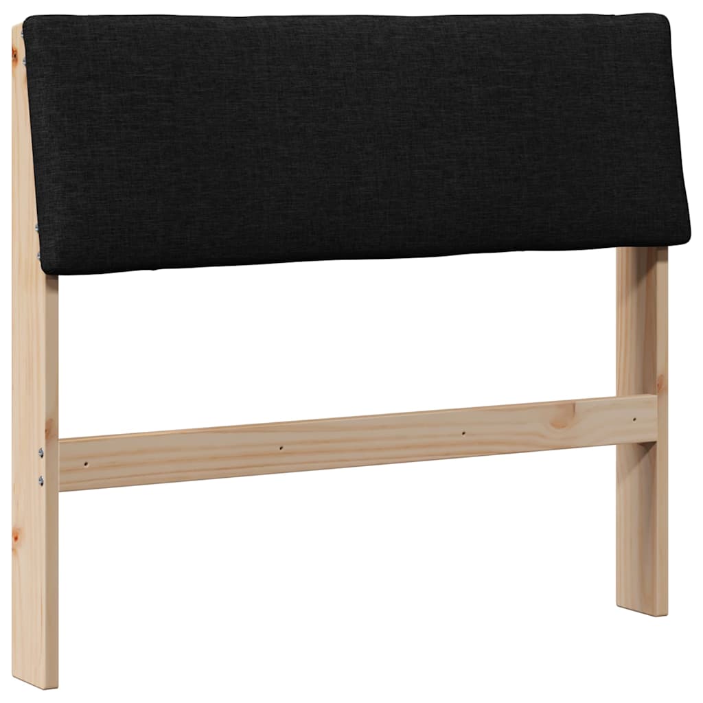 Tête de lit capitonnée Noir 90 cm Pin massif - XIOS