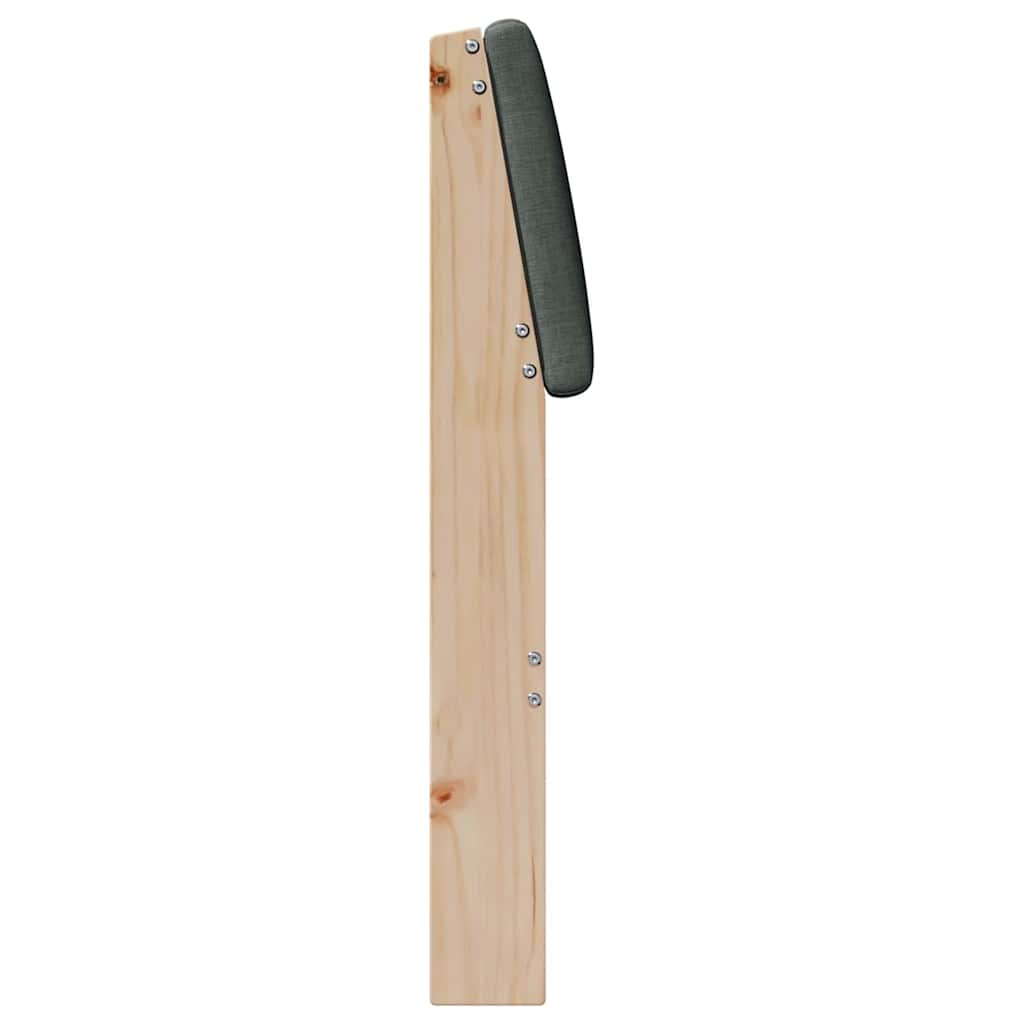 Tête de lit capitonnée Gris foncé 80 cm Pin massif - XIOS
