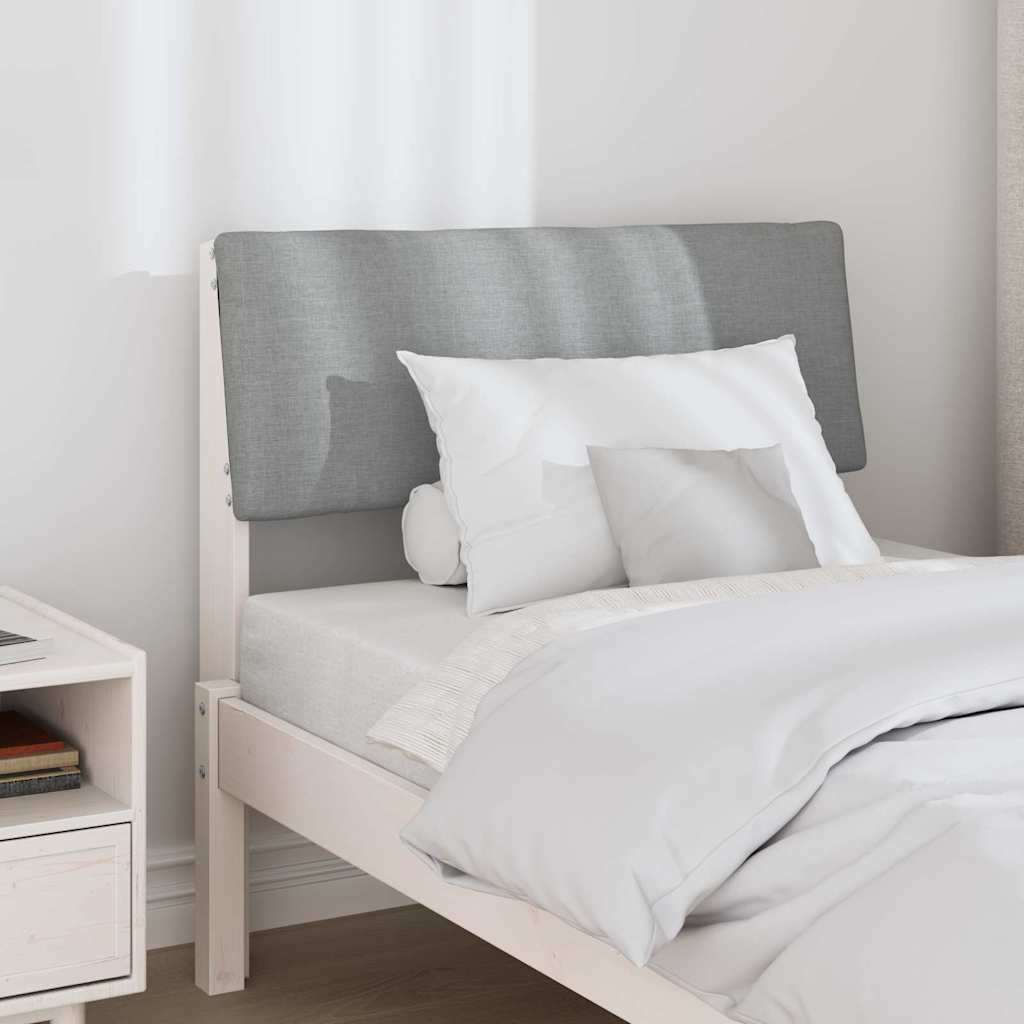 Tête de lit capitonnée Gris clair 80 cm Pin massif - XIOS