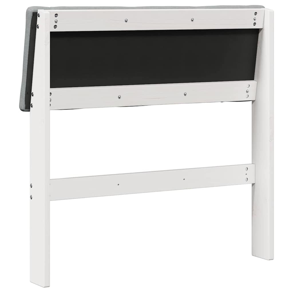 Tête de lit capitonnée Gris clair 80 cm Pin massif - XIOS