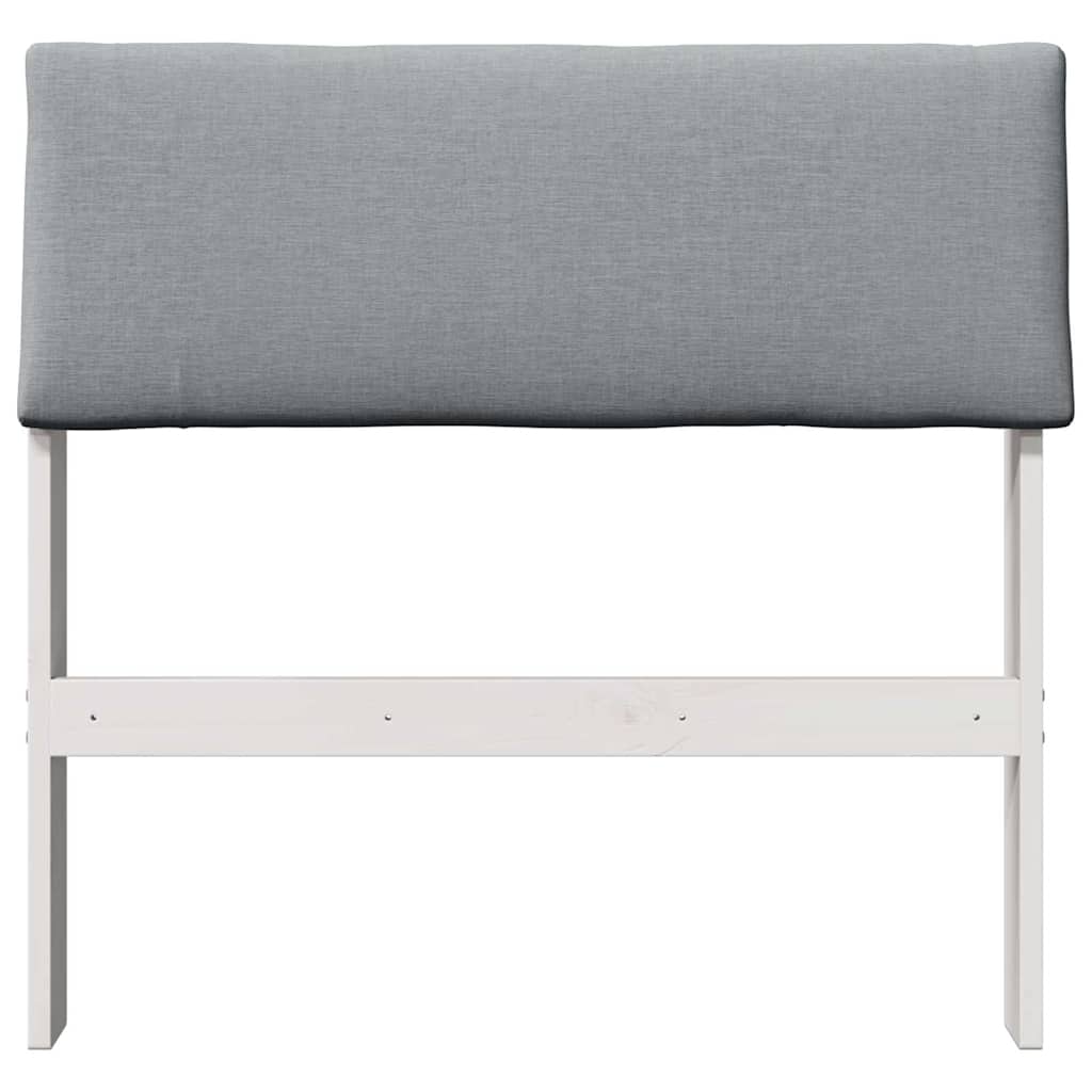 Tête de lit capitonnée Gris clair 80 cm Pin massif - XIOS