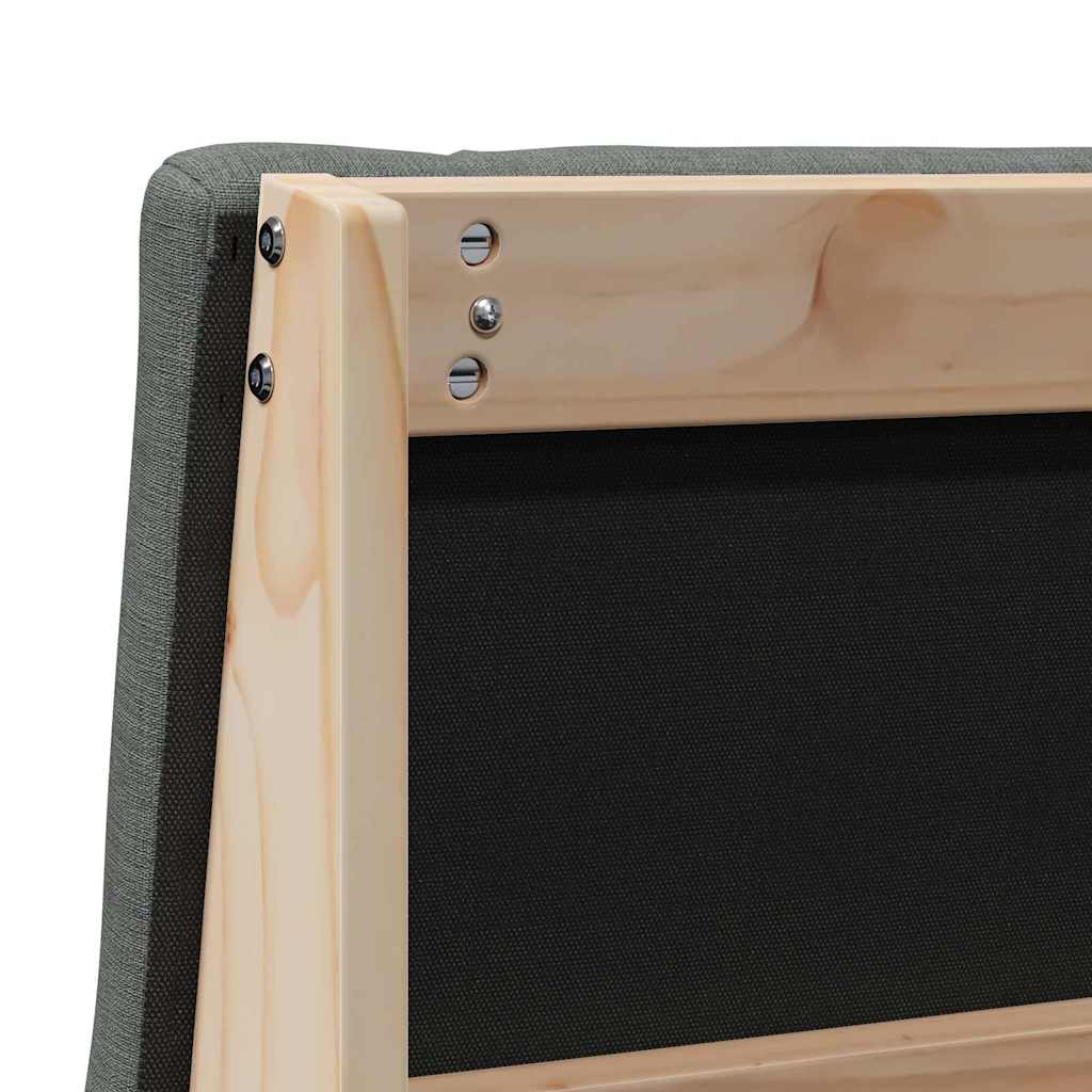 Tête de lit capitonnée Gris foncé 75 cm Pin massif - XIOS