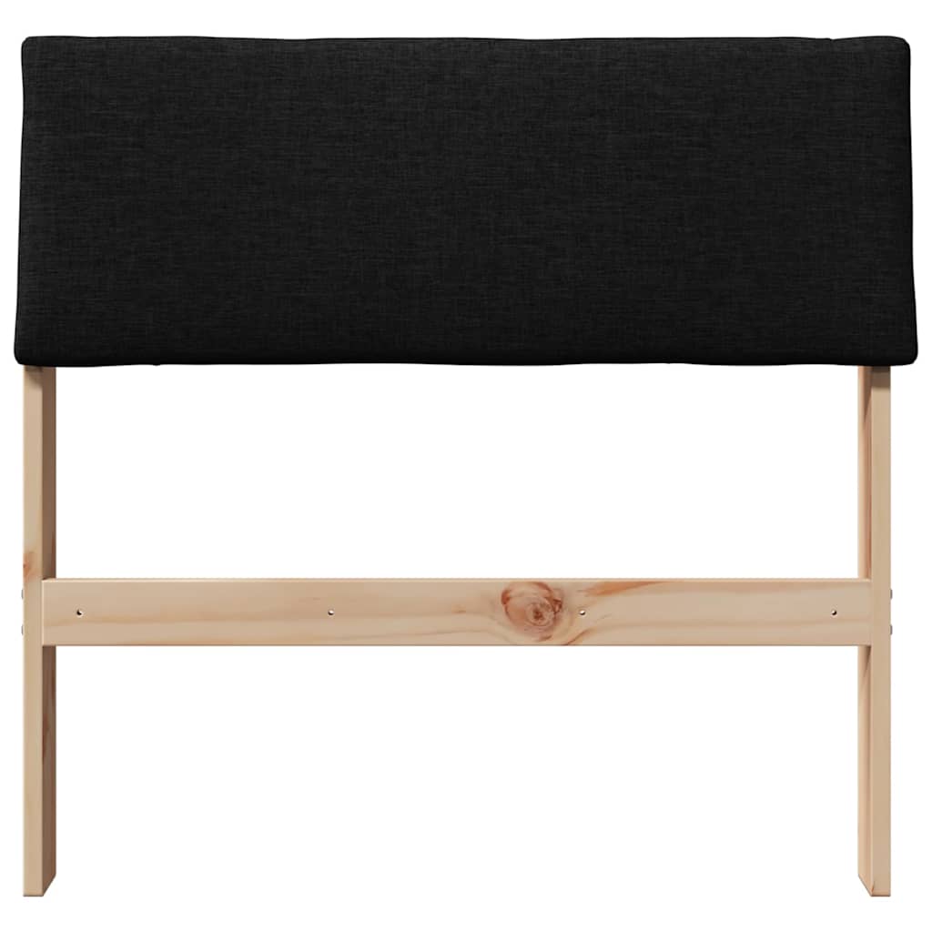 Tête de lit capitonnée Noir 75 cm Pin massif - XIOS