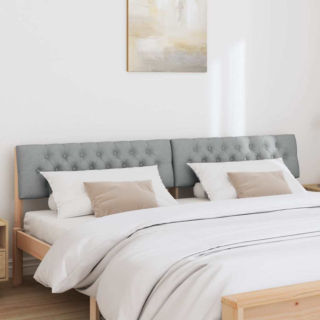 Tête de lit capitonnée Gris clair 200 cm Pin massif - XIOS