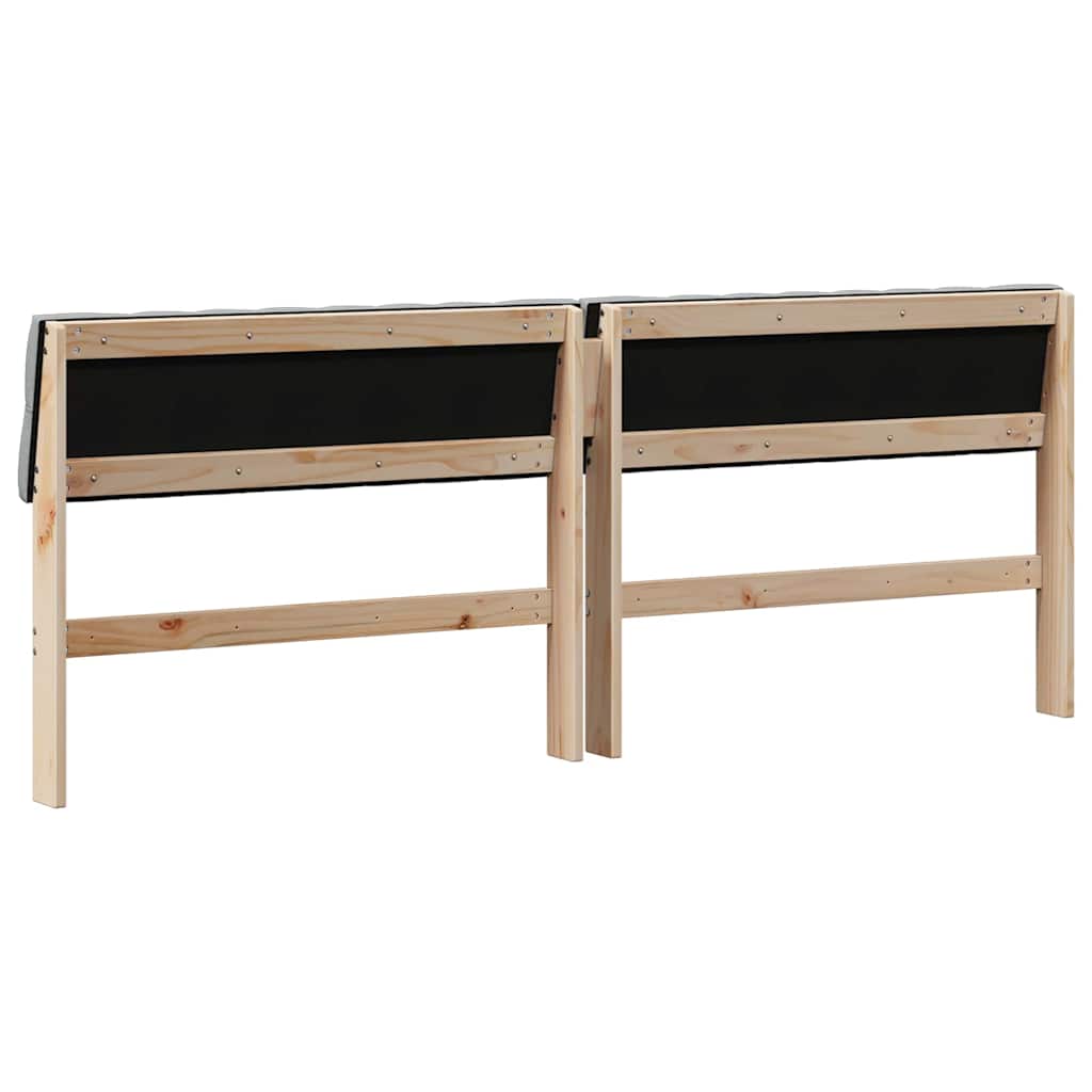 Tête de lit capitonnée Gris clair 200 cm Pin massif - XIOS