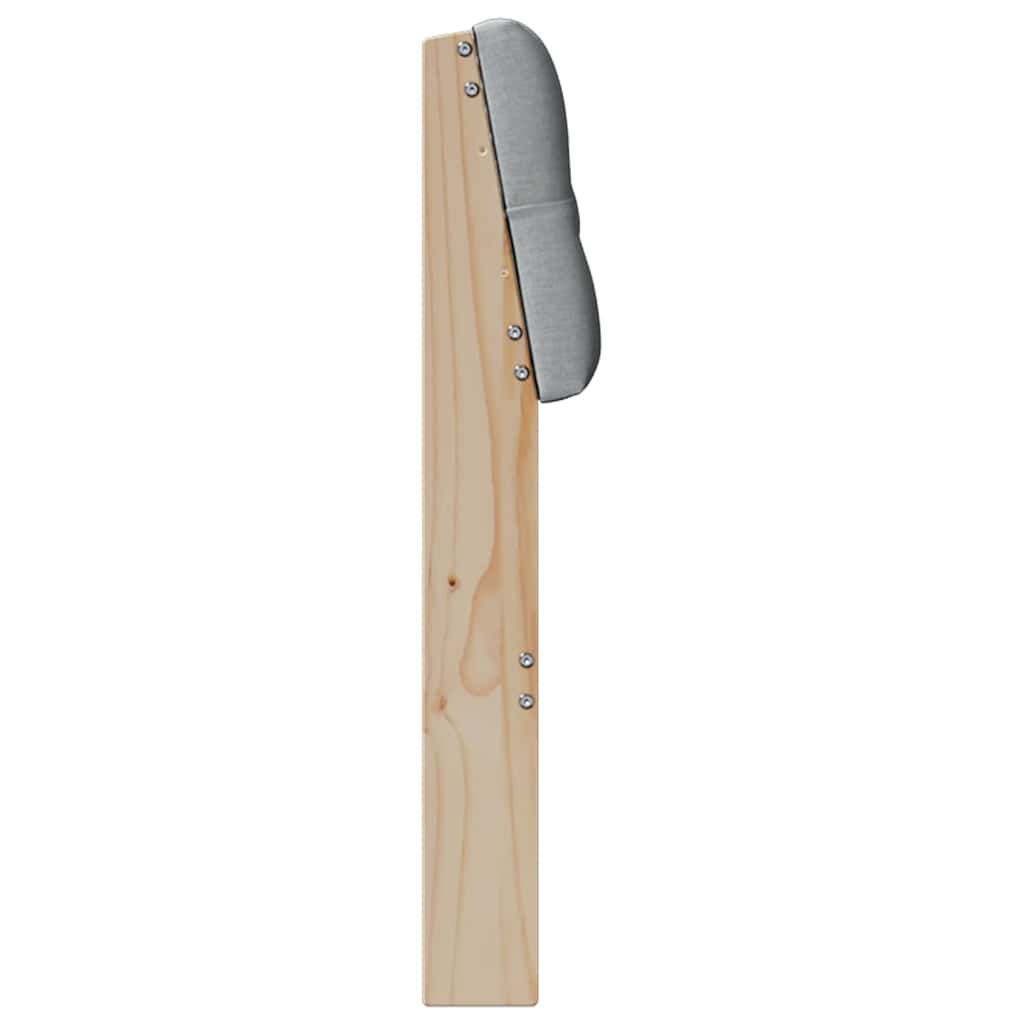 Tête de lit capitonnée Gris clair 200 cm Pin massif - XIOS