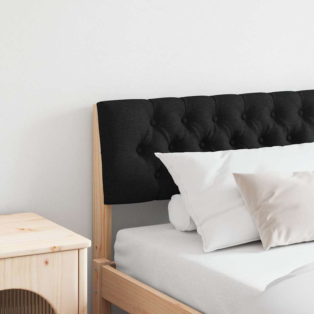 Tête de lit capitonnée Noir 200 cm Pin massif - XIOS