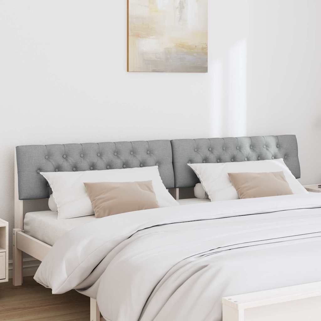 Tête de lit capitonnée Gris clair 200 cm Pin massif - XIOS