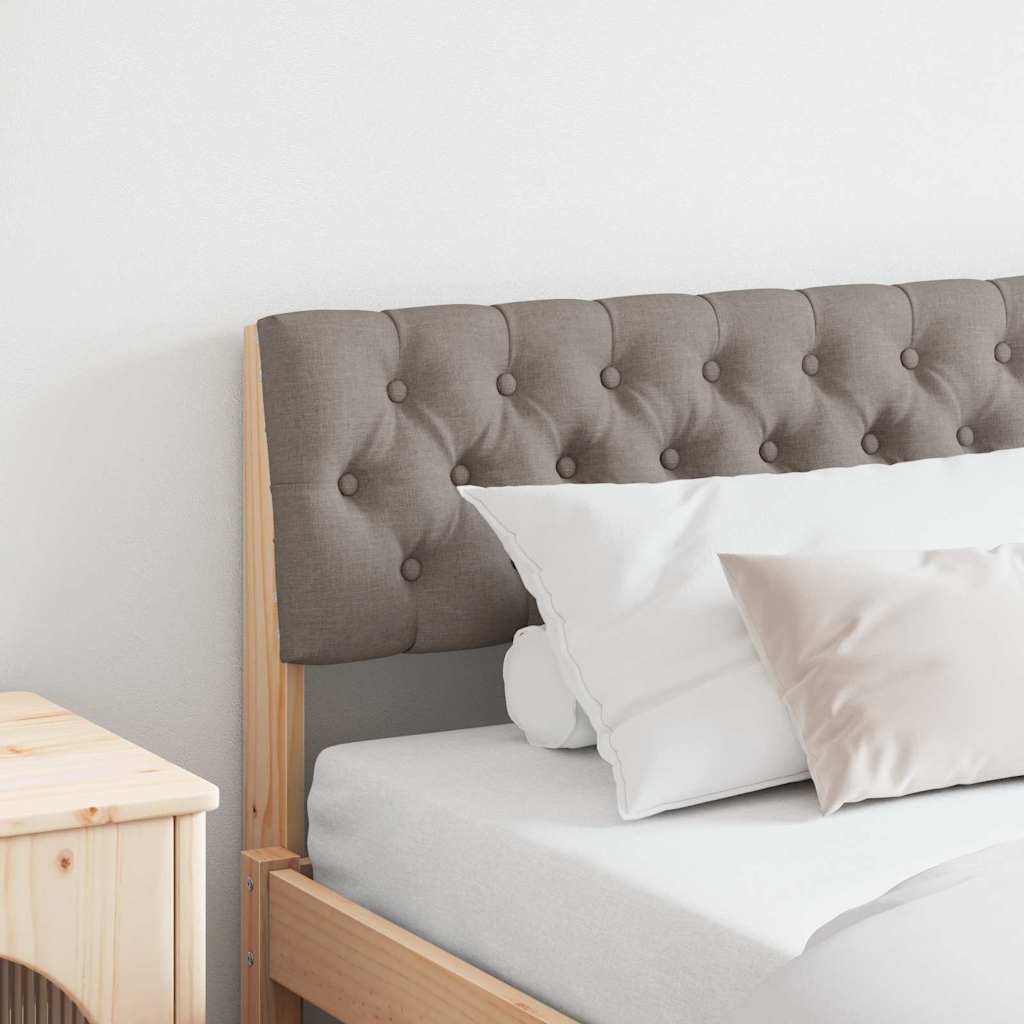 Tête de lit capitonnée Taupe 180 cm Pin massif - XIOS